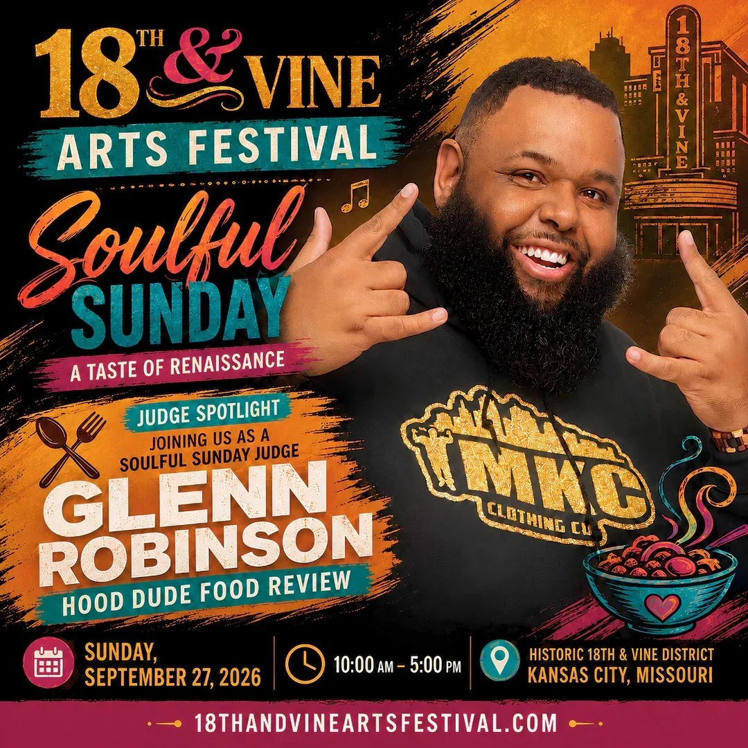Glenn Robinson — Soulful Sunday Judge; Hood Dude Food Review festival flyer