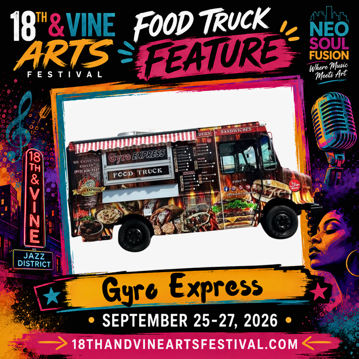 Gyro Express — Food Truck Feature festival flyer