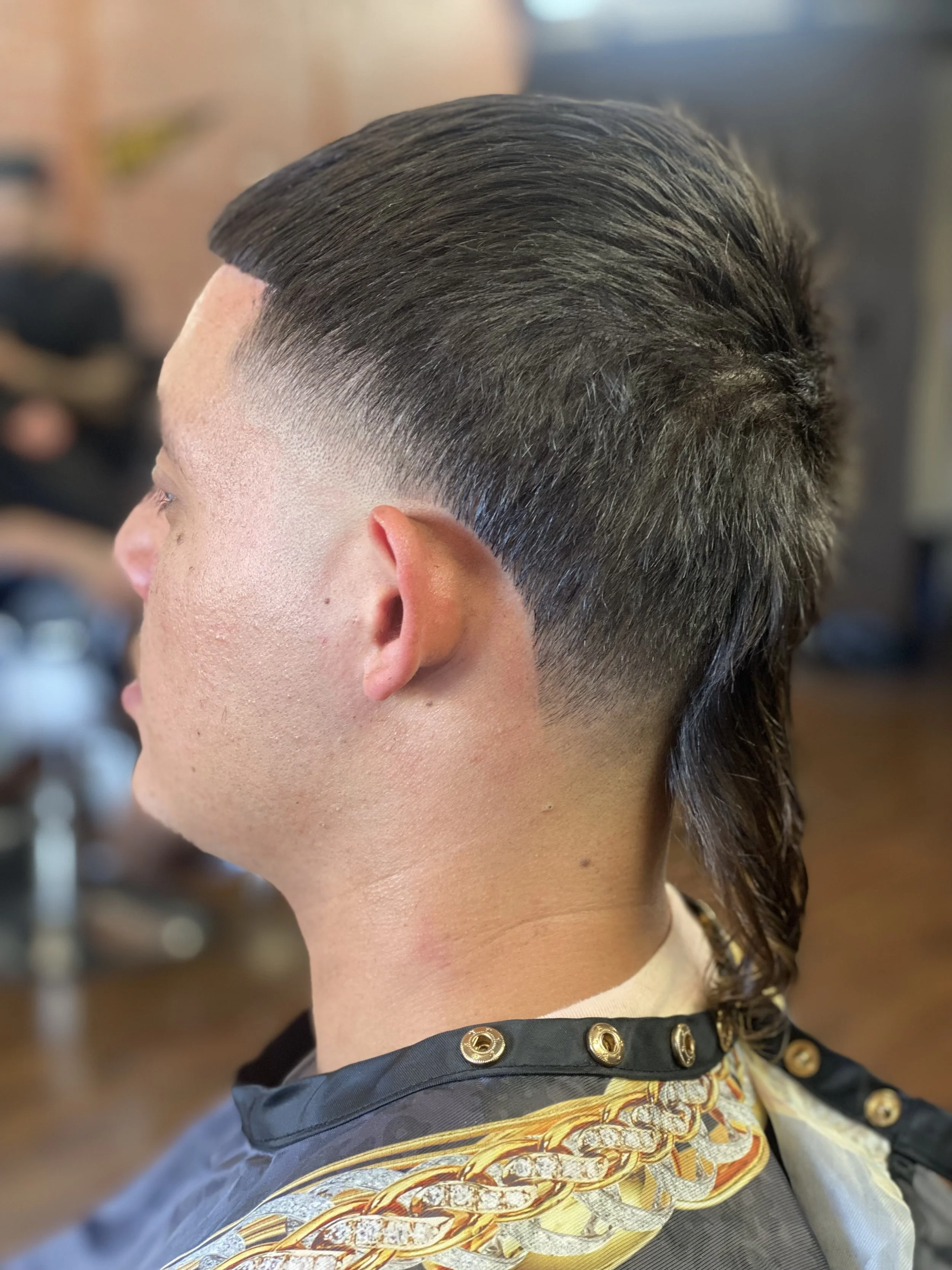 Fade haircut back view