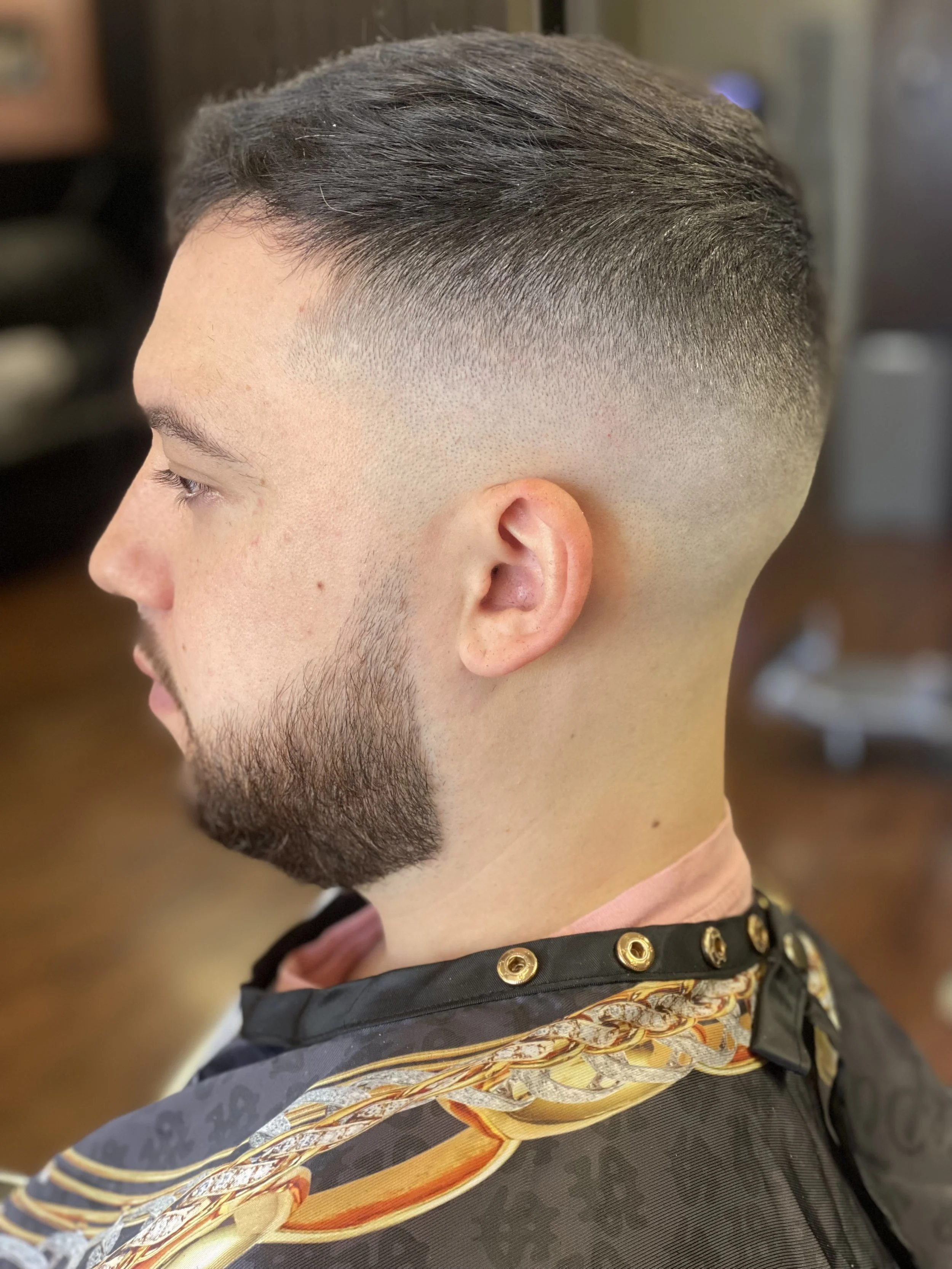 Fade haircut back view