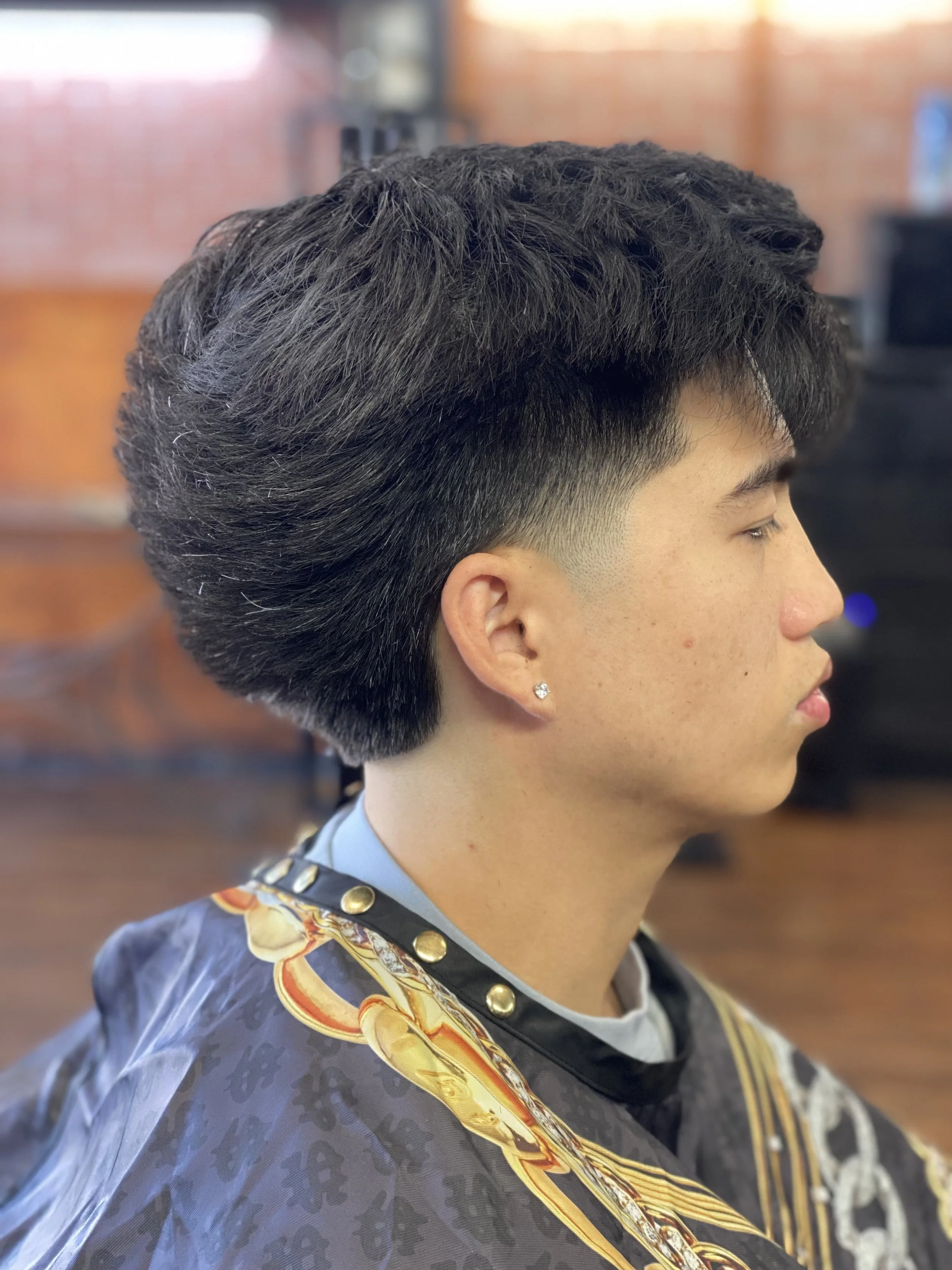 Fade haircut back view