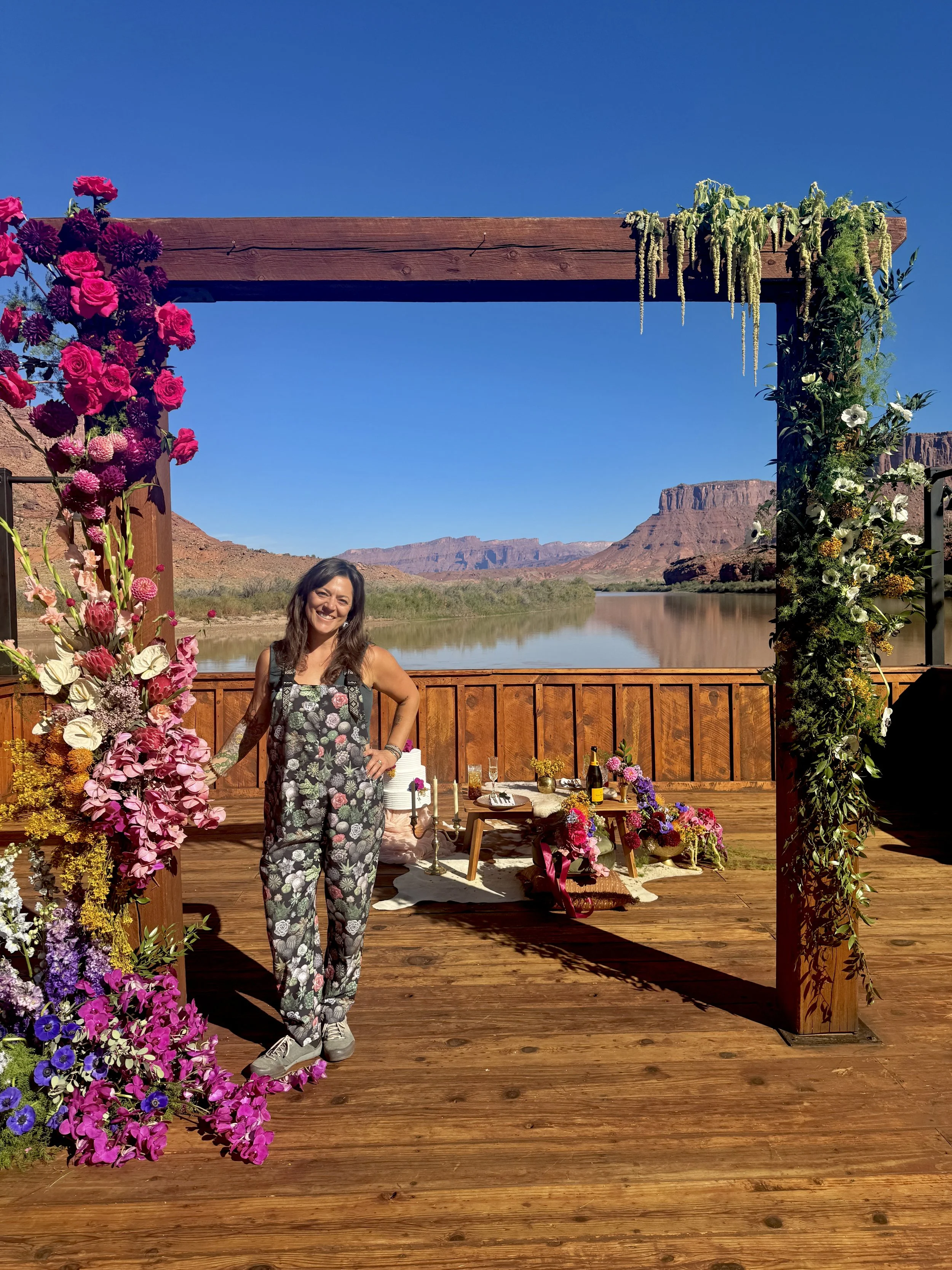Toni of Tangled Sage in a creative portrait.
