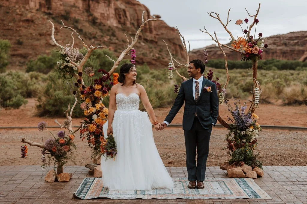 Rajiv and Courtney wedding florals by Tangled Sage