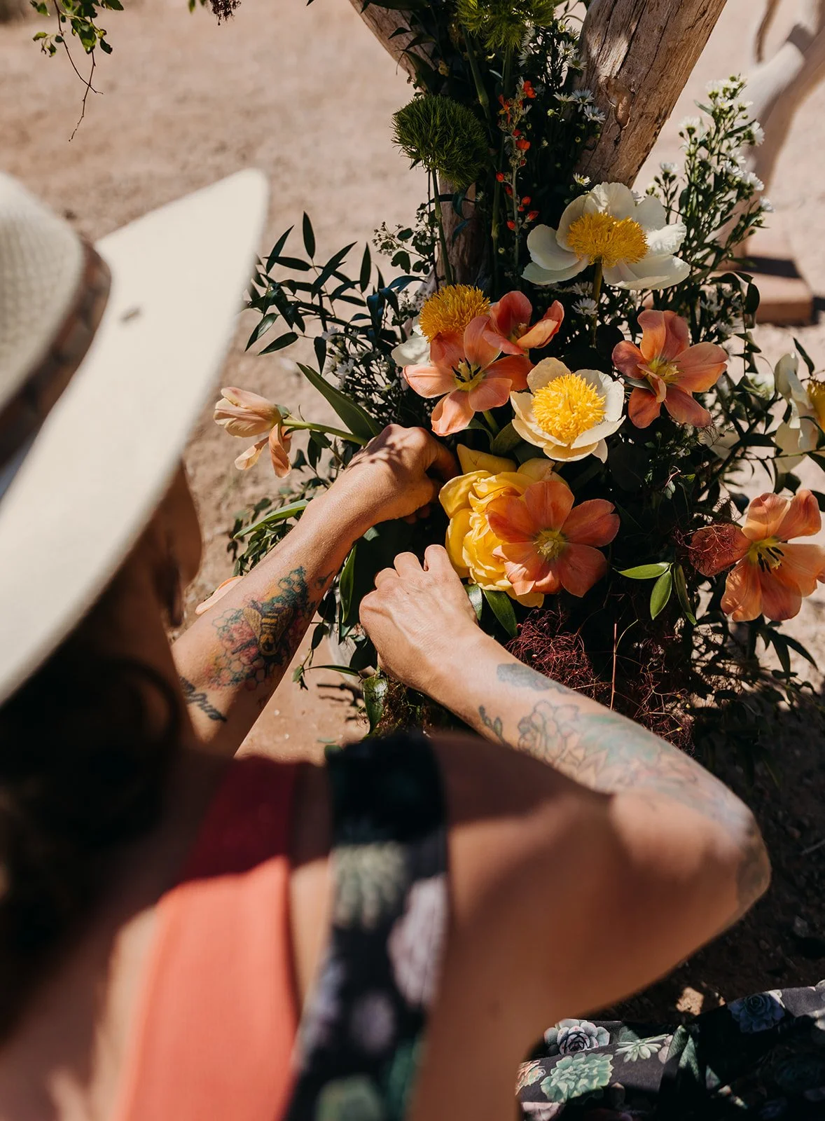 Floral arrangement by Tangled Sage.
