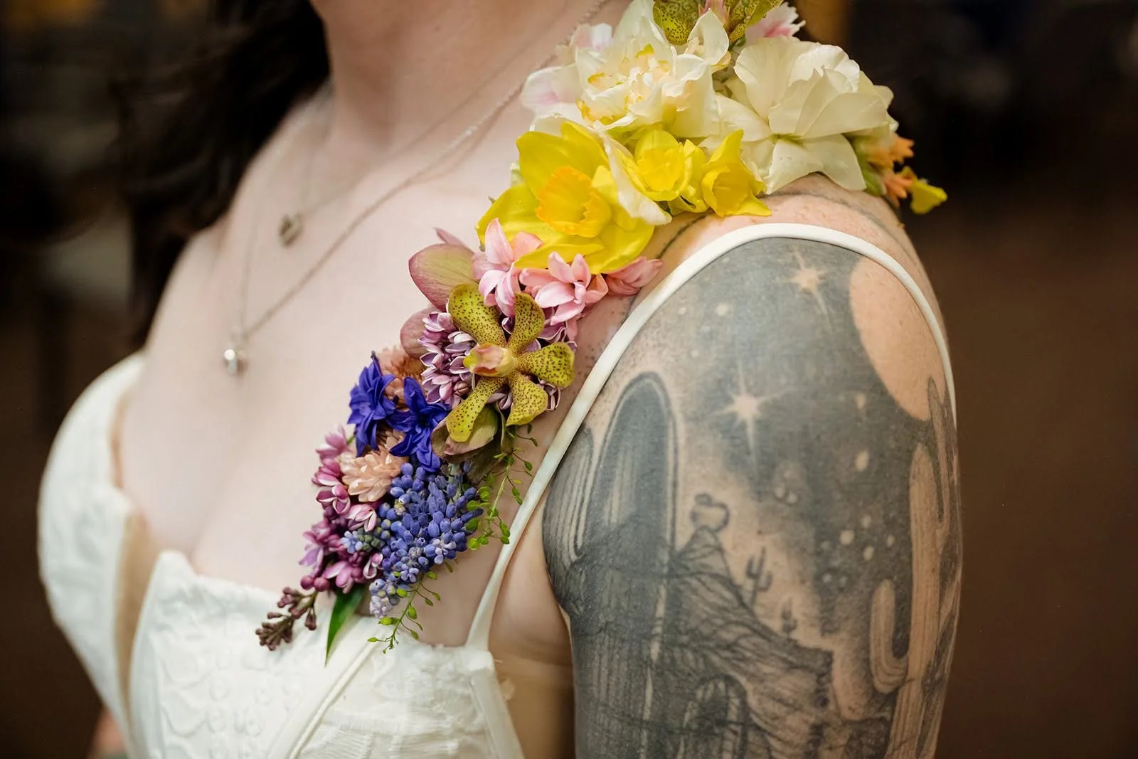 Taylor and Alphonse wedding florals by Tangled Sage