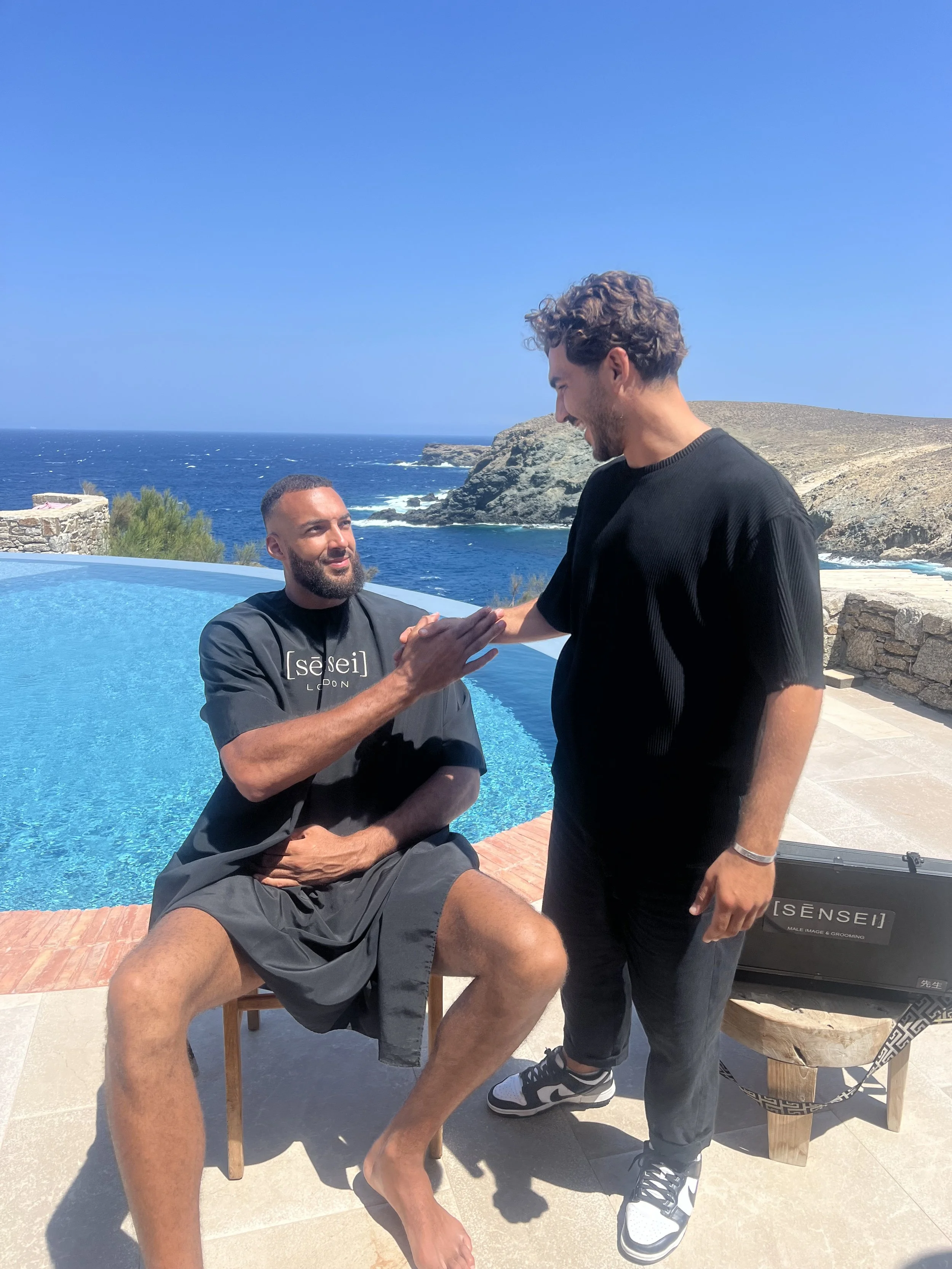 Rudy Gobert private barber session