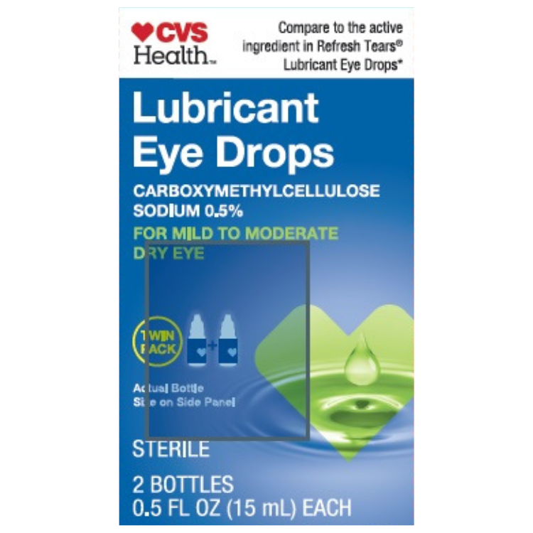 CVS Lubricant Eye Drops (twin pack)
