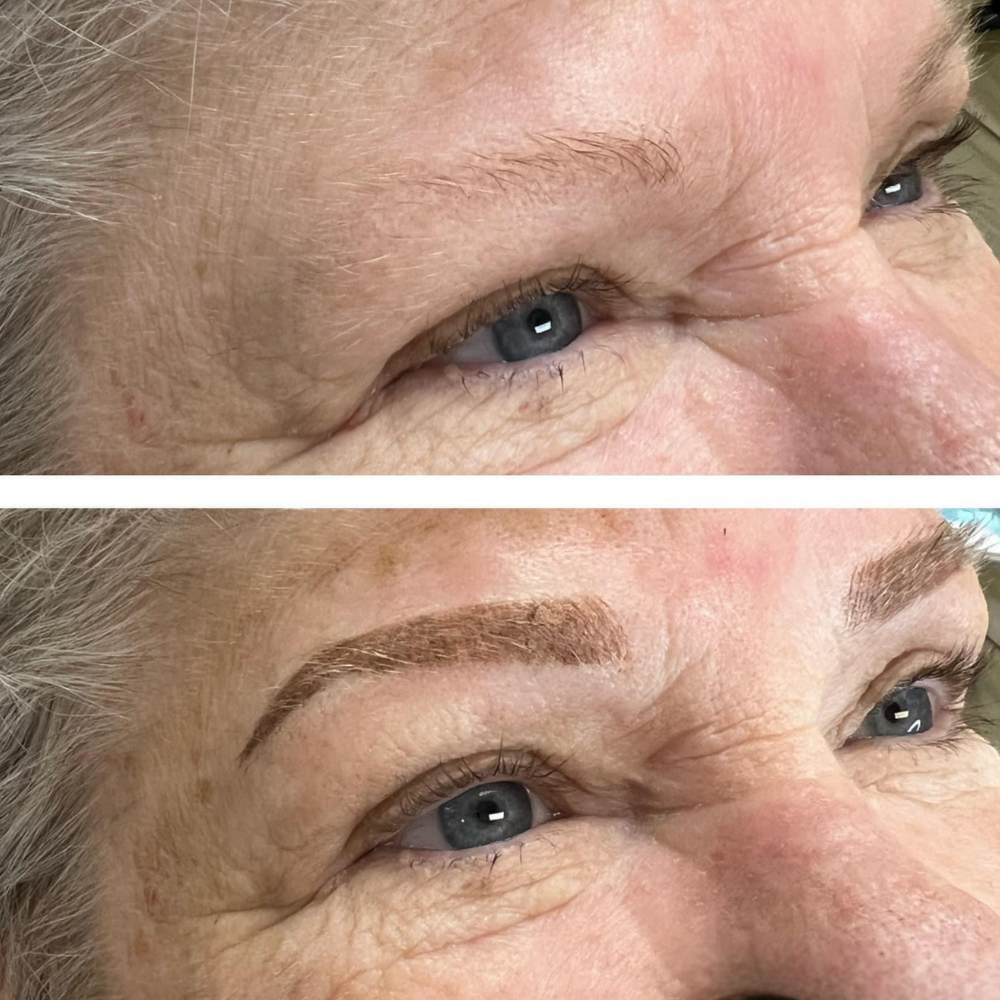 Powder brows permanent makeup