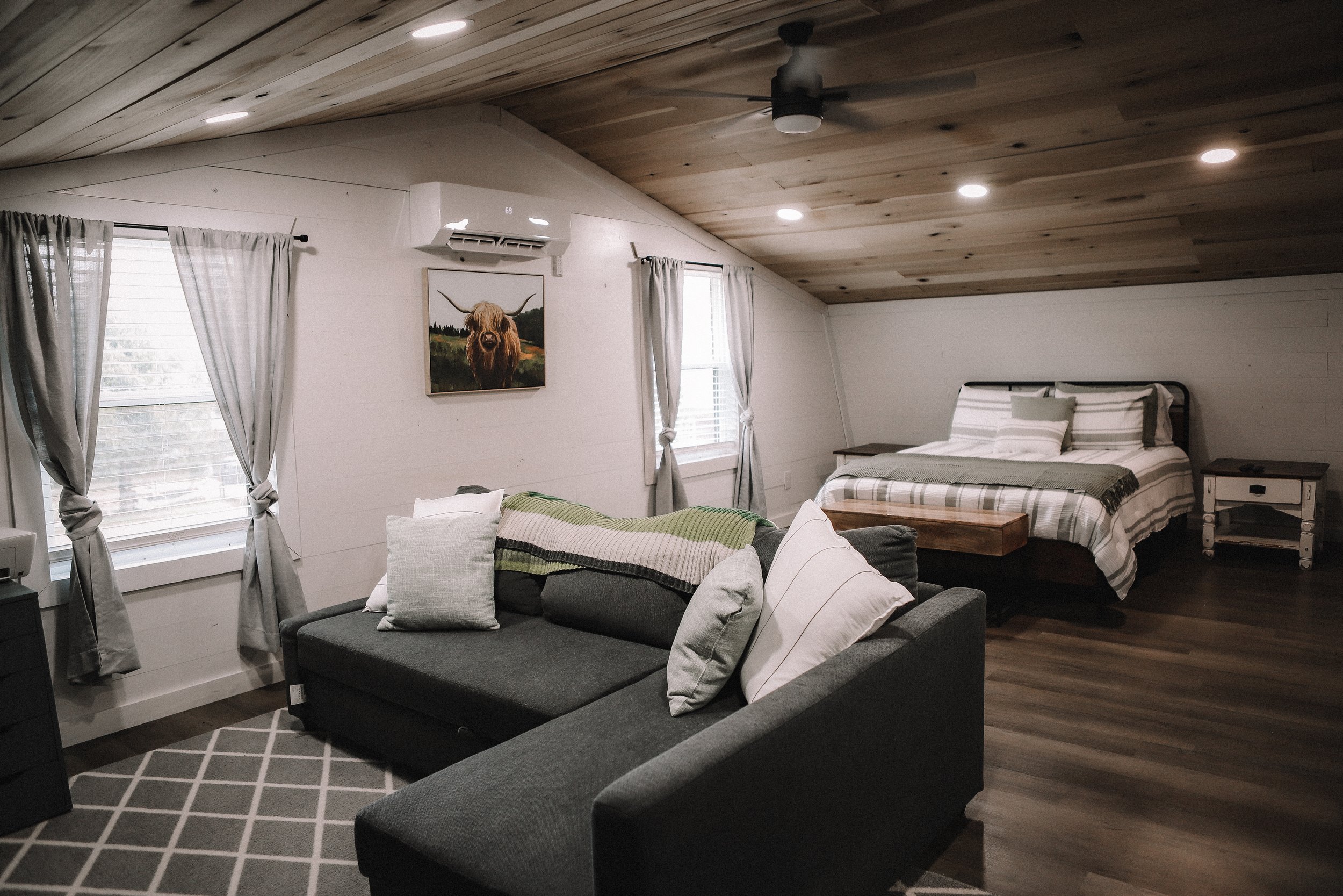 Private bedroom at lodging accommodations