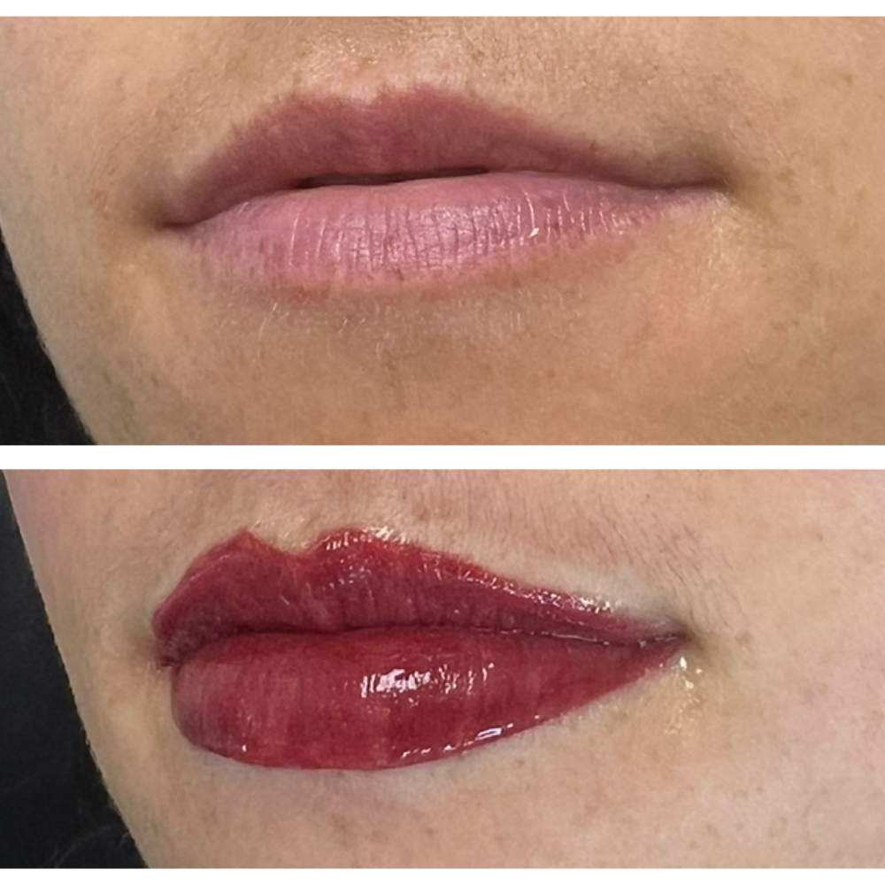 Permanent lip color by Kelly Frey