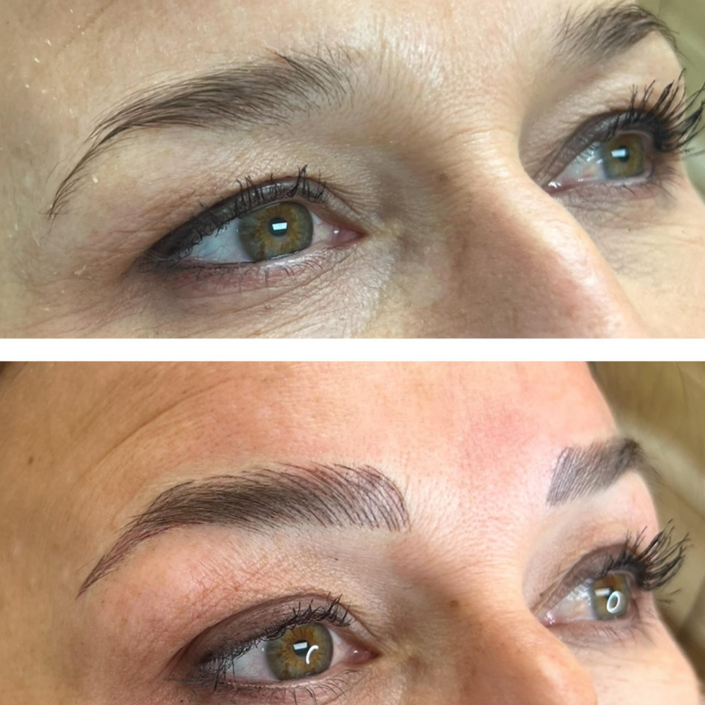 Combination brows permanent makeup