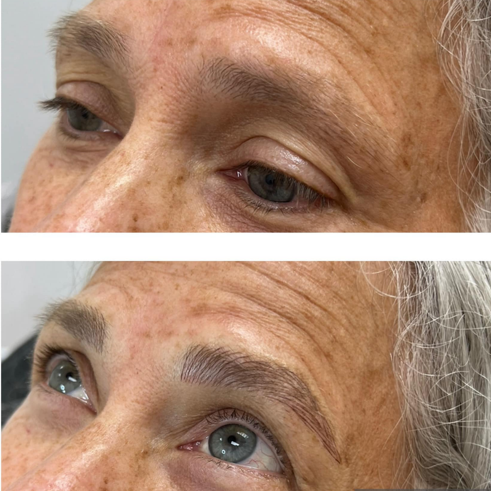Microblading mature skin