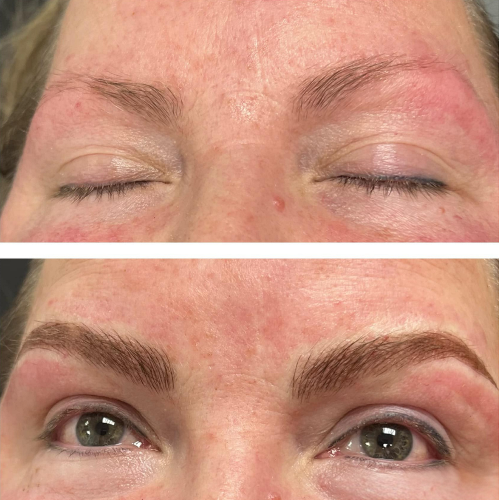 Eyebrows permanent makeup by Kelly Frey