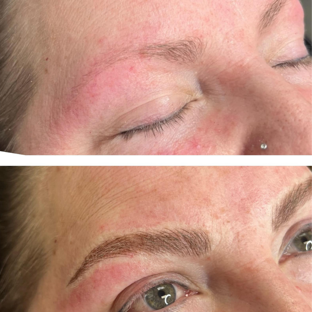 Powder brows permanent makeup