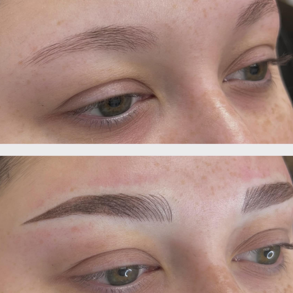 Eyebrows permanent makeup results