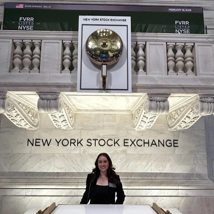 Victoria Mongiardo ringing the NYSE opening bell with Fiverr, 2025
