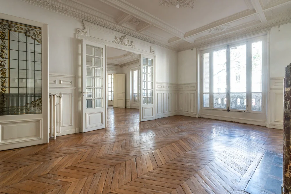La réception en enfilade