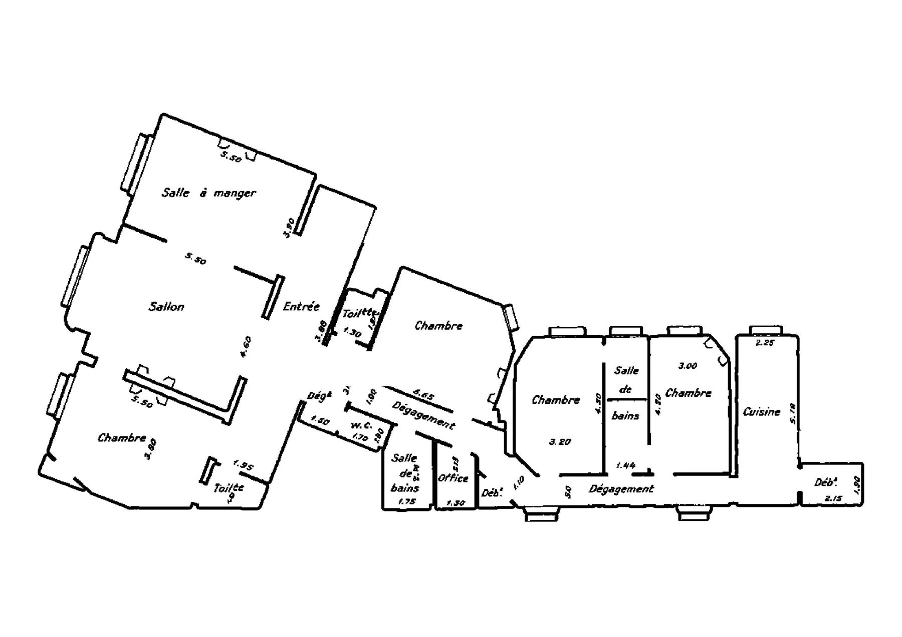 Plan de l'appartement