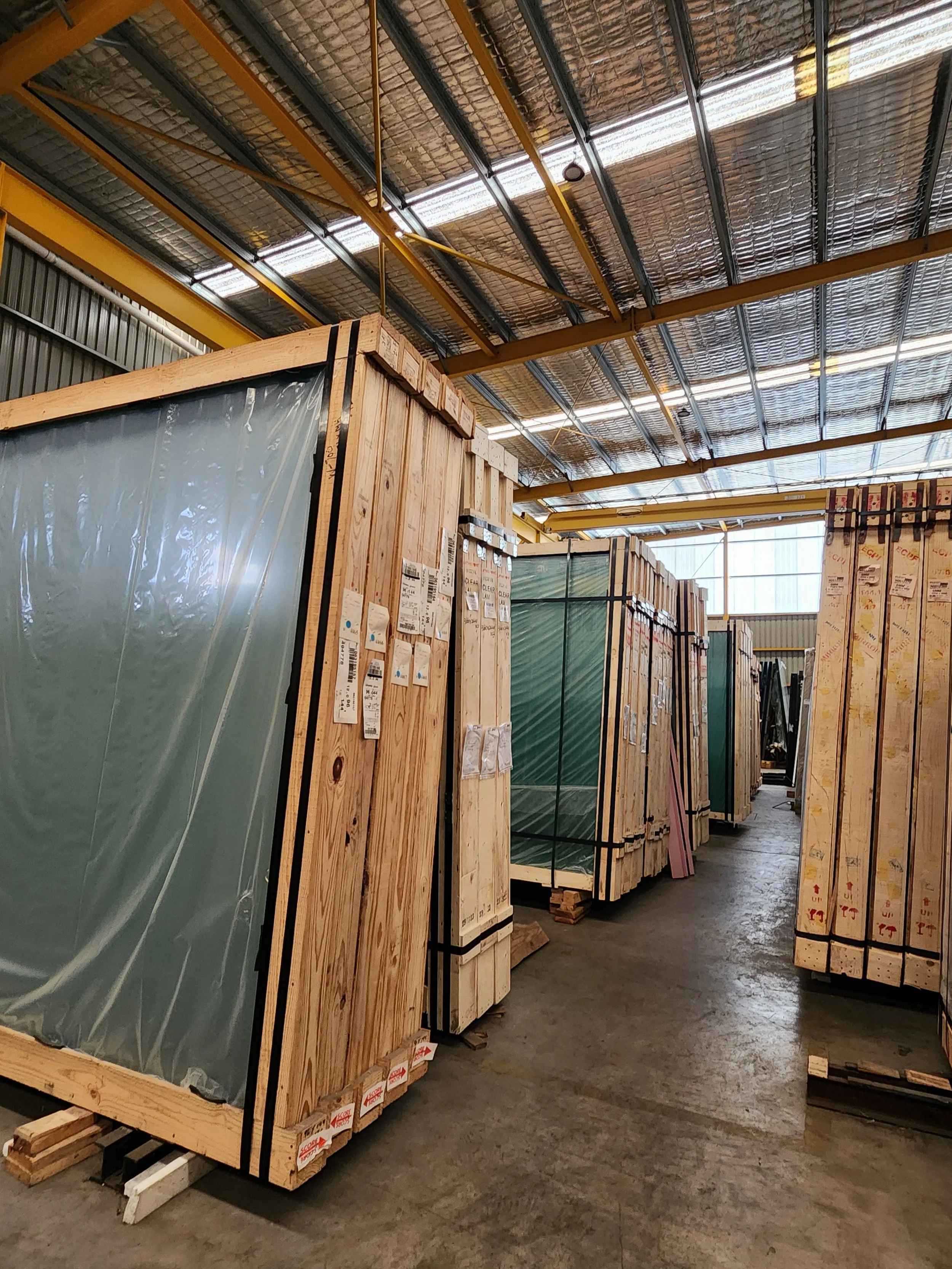 Bulk glass supply Sydney warehouse