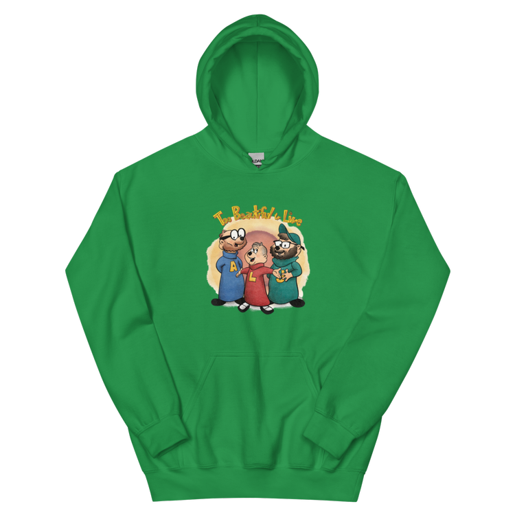 A TBTL Chipmunks hoodie in Irish green. 