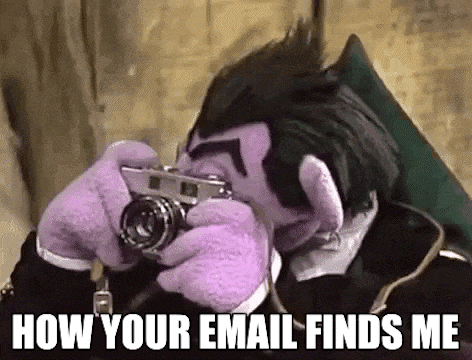 Animated gif of the Count from Sesame Street taking a bunch of photos rapidly