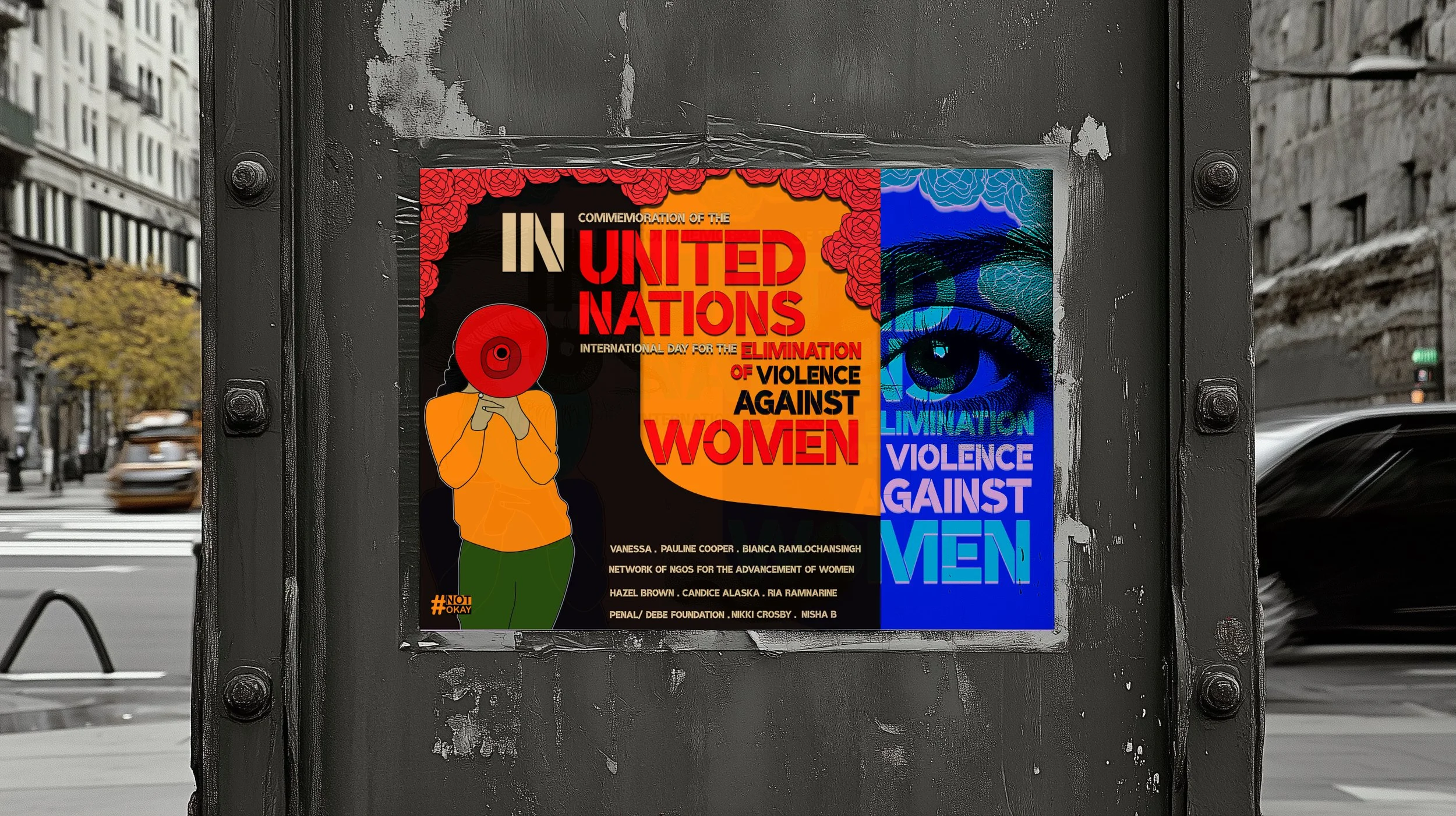 United Nations poster addressing violence against women