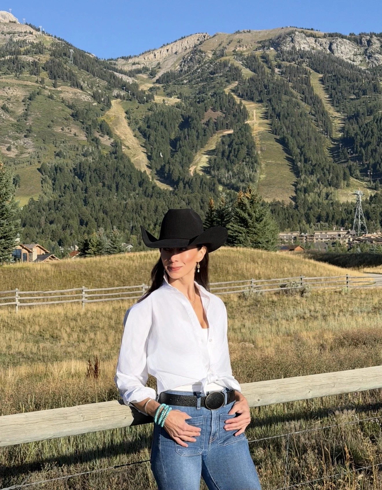 Dr. Julie Kennedy by the fence