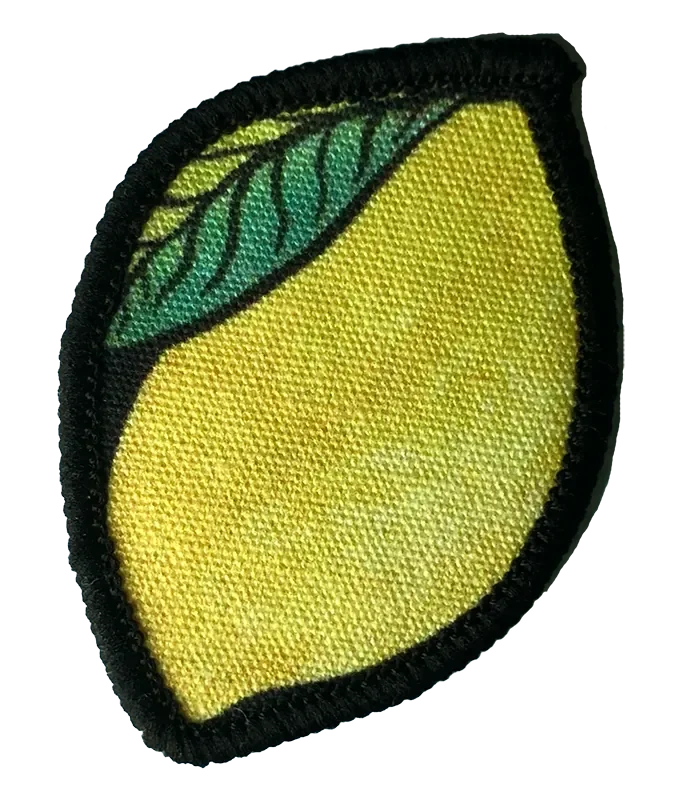 Lemon Arm Patch Made in UK