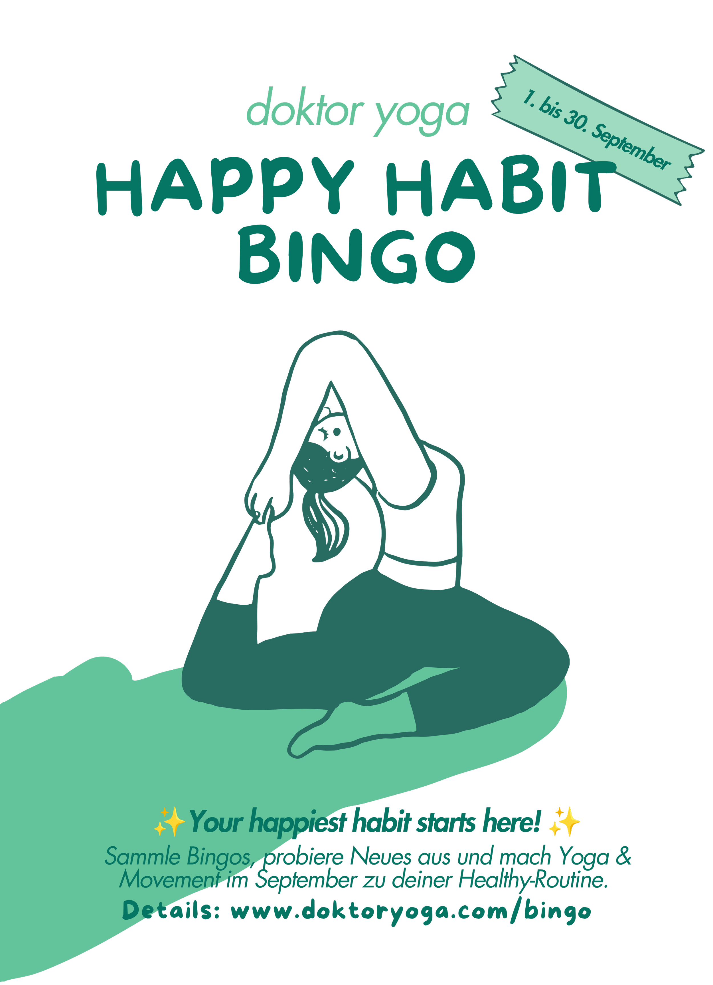 Happy Habit Bingo Poster September 2026