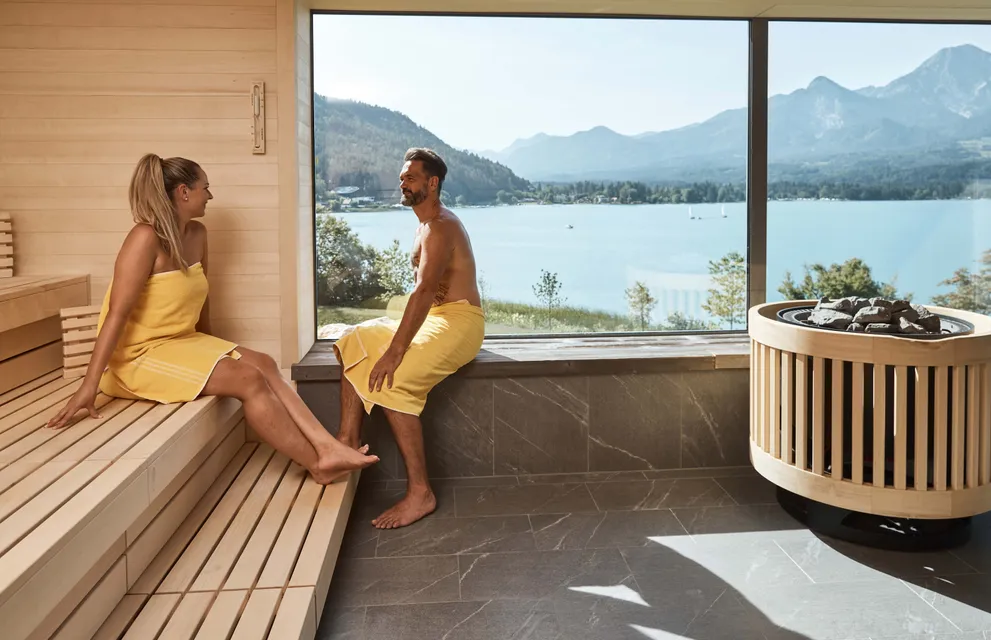 Sauna mit Panoramablick