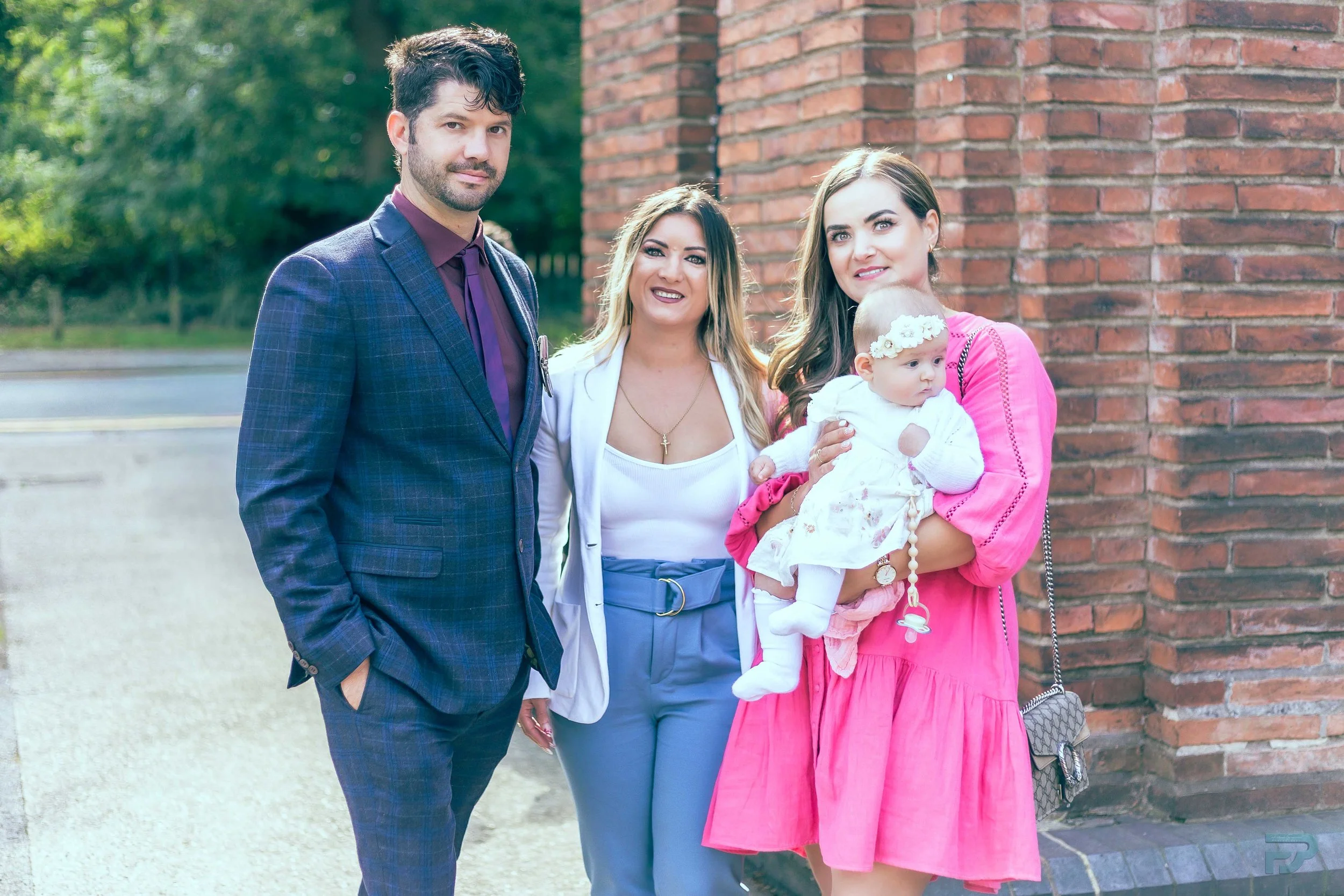 Elegant christening family moments