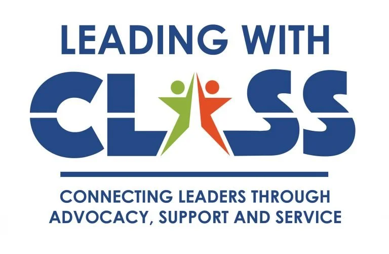 Leading with CLASS logo, Connecting Leaders through Advocacy, Support and Service, Pasco County