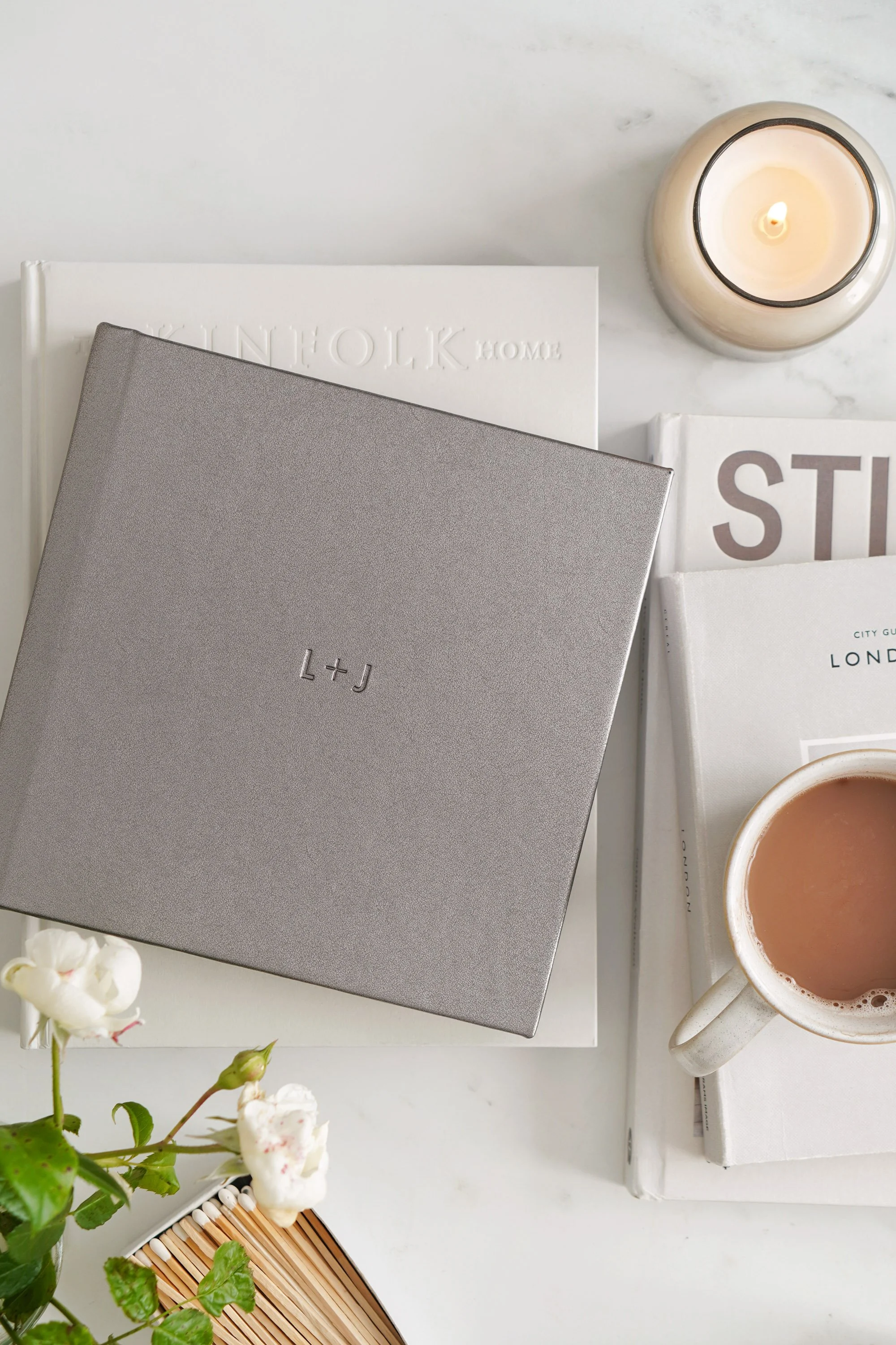 Henley Albums — styled flat lay