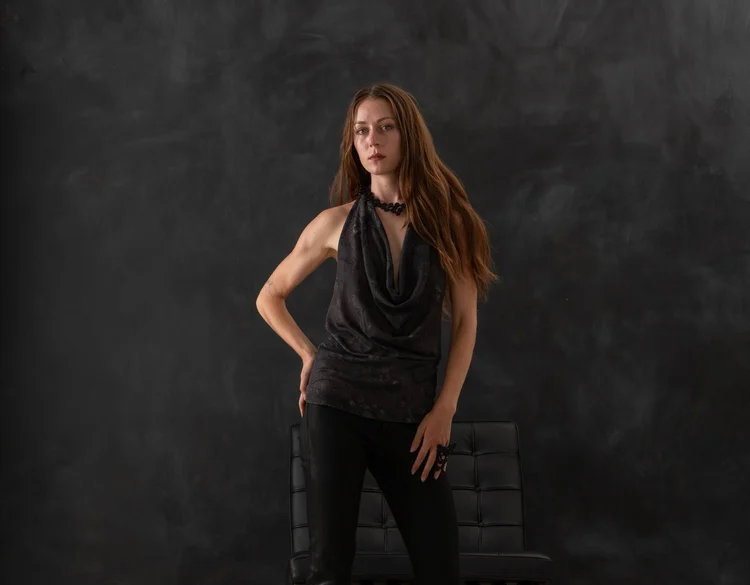 Olivia Green wears LIMINAL. Photograph by Peter Ogilvie.