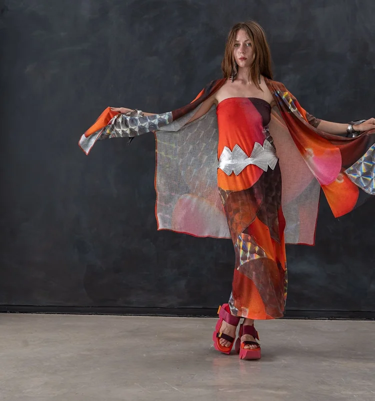 Olivia Green wears LIMINAL. Photograph by Peter Ogilvie.