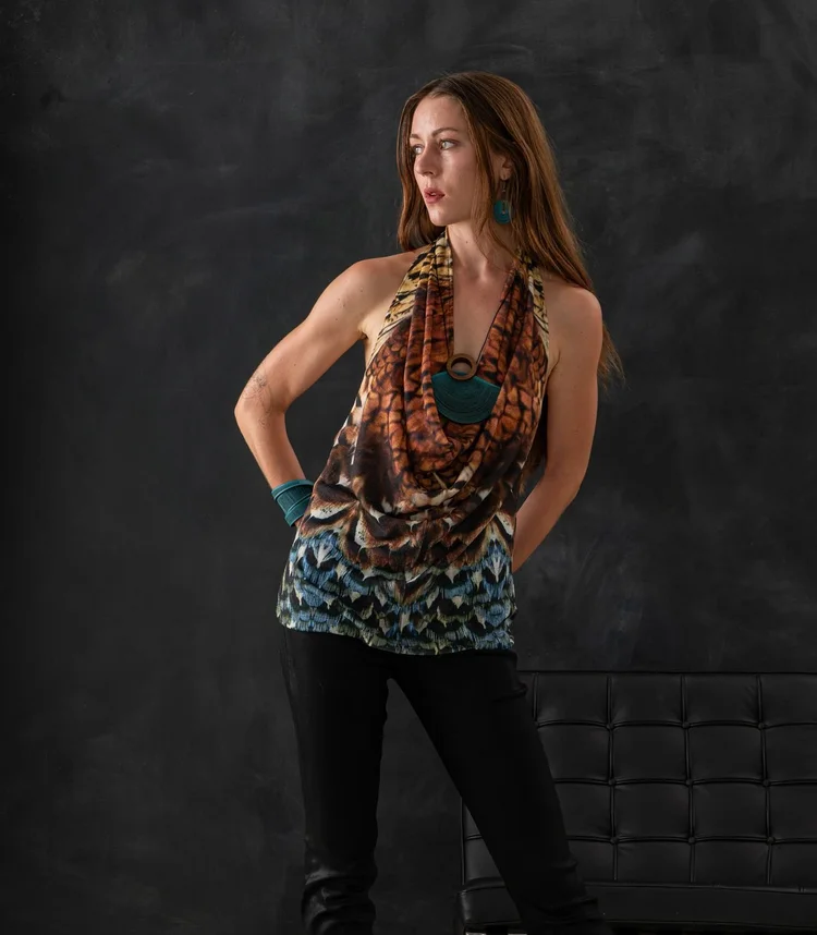 Olivia Green wears LIMINAL. Photograph by Peter Ogilvie.