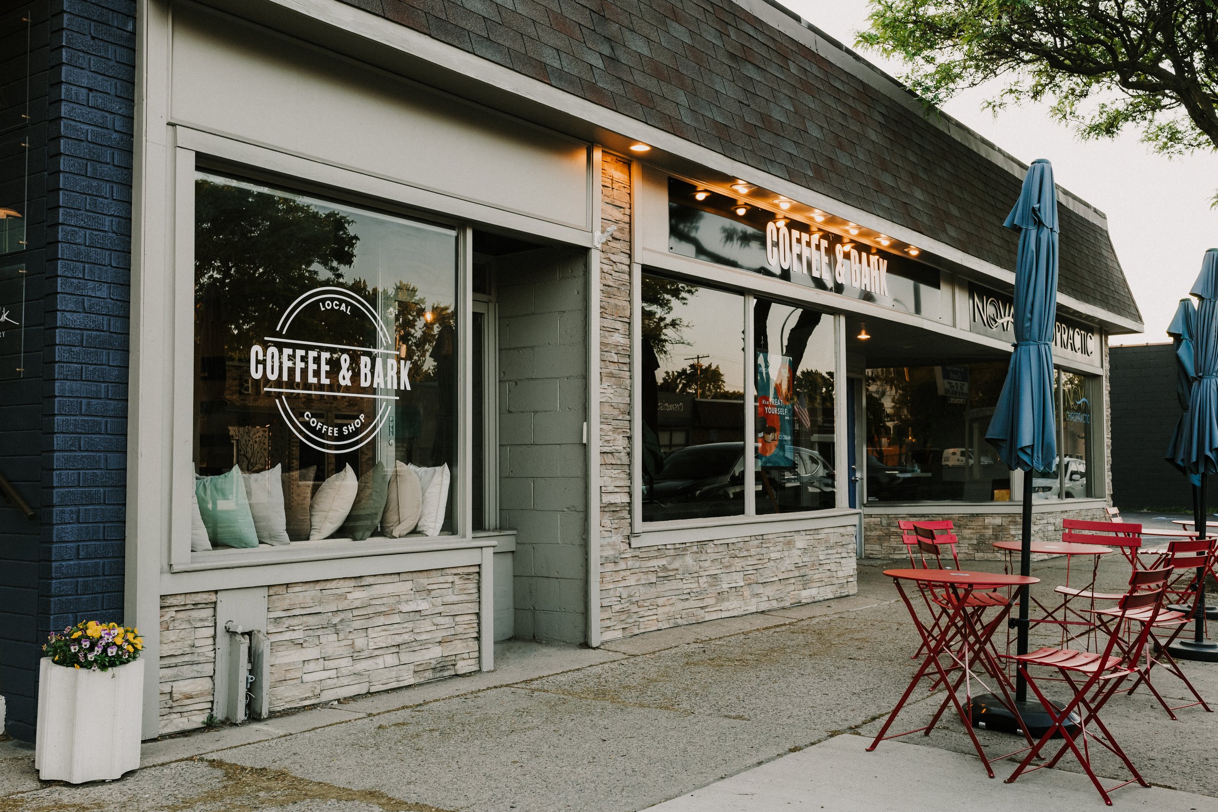 Brand photography session for a small business owner working at a coffee shop