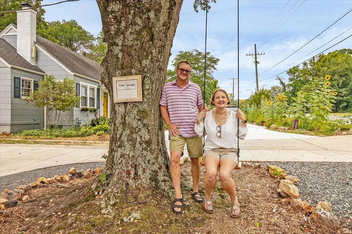 Joy Watson and Eric Hunsucker, owners of Joy Watson Real Estate rentals in Greensboro NC
