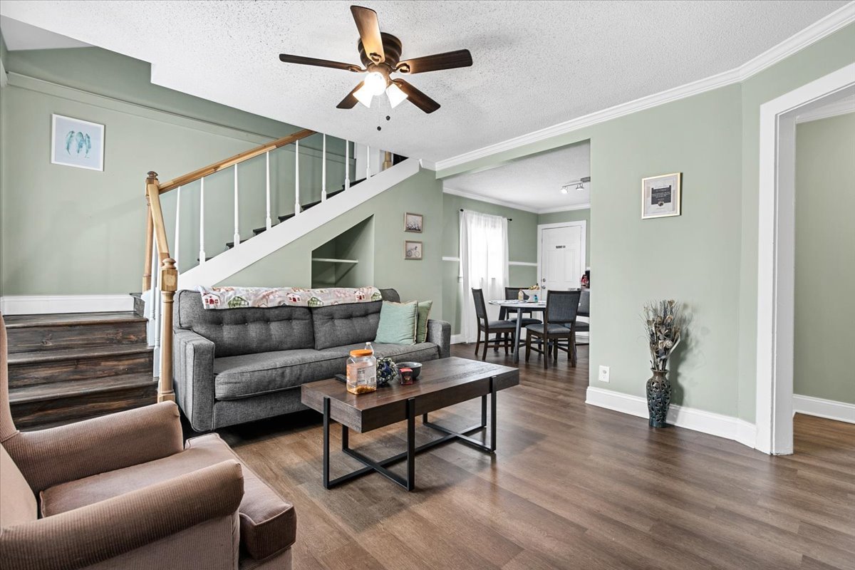 Main level living room at 226 Friendly Avenue, High Point NC