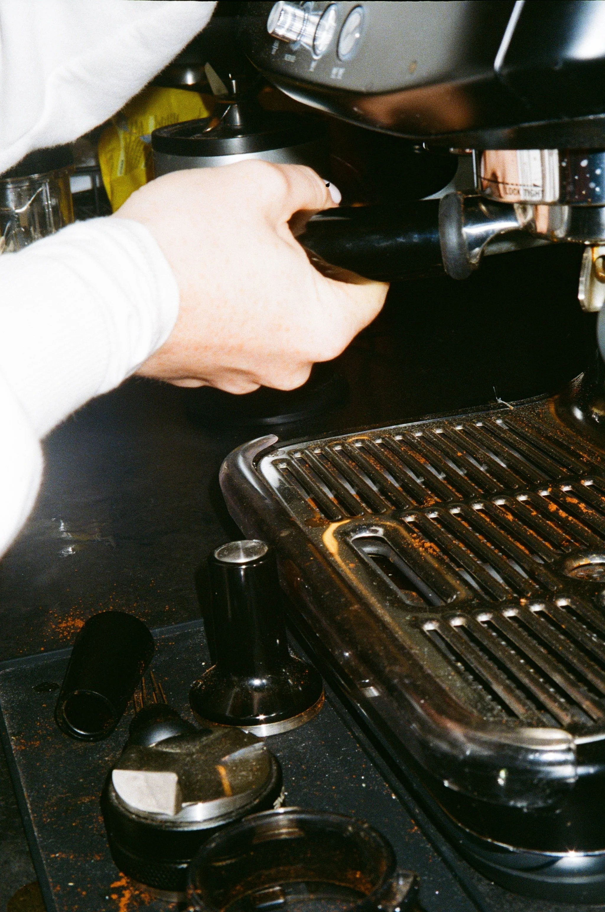 Behind the counter at SPACE