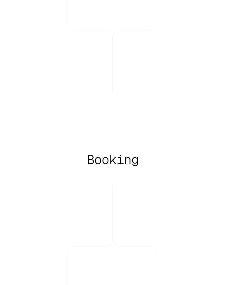 API and Booking overlay