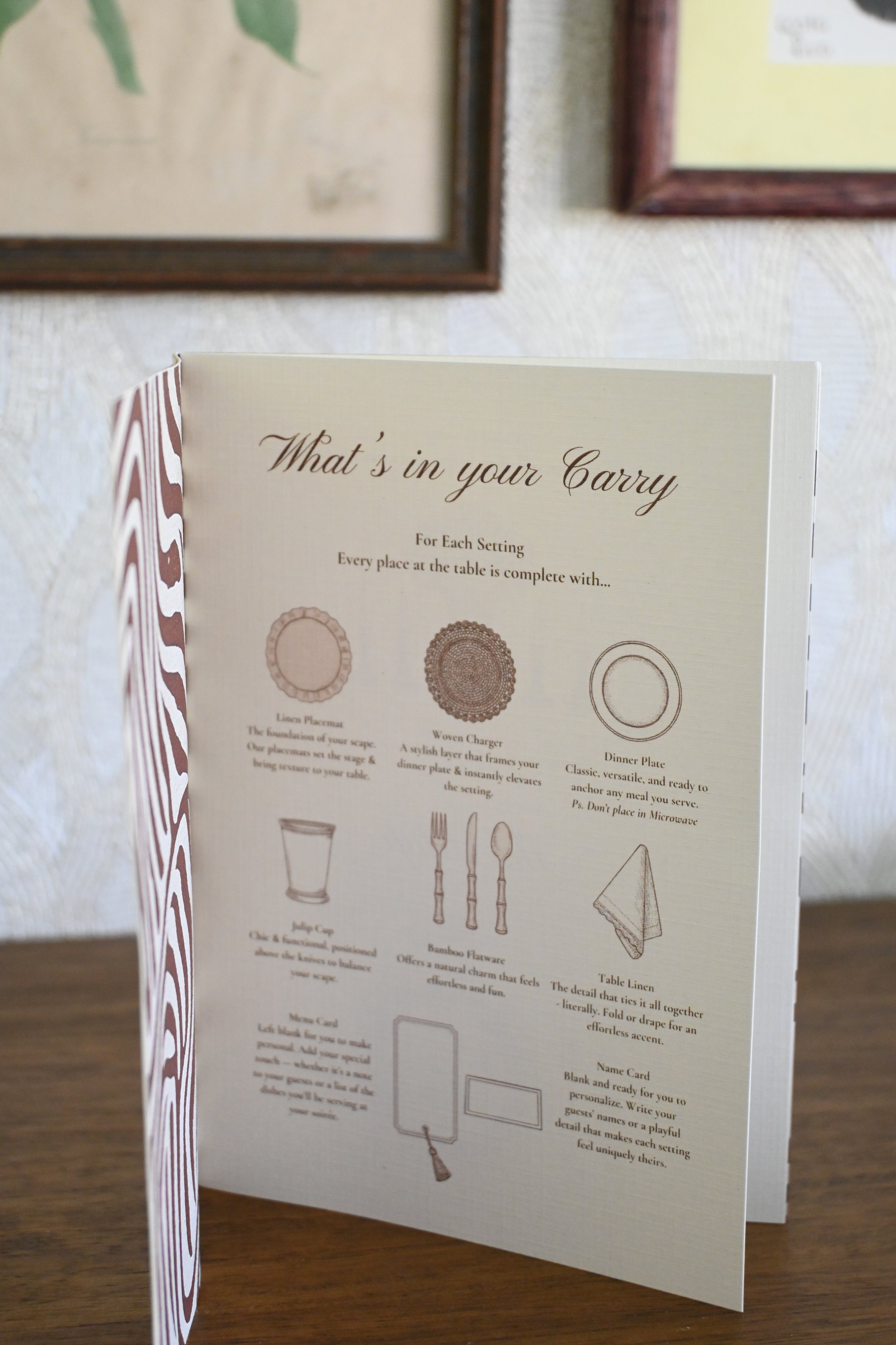 Casa Carry table setting guide