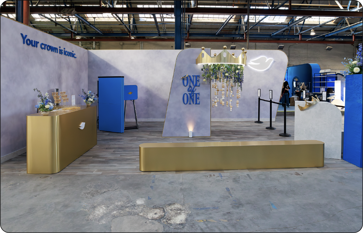 Brand activation build in Activation Alley