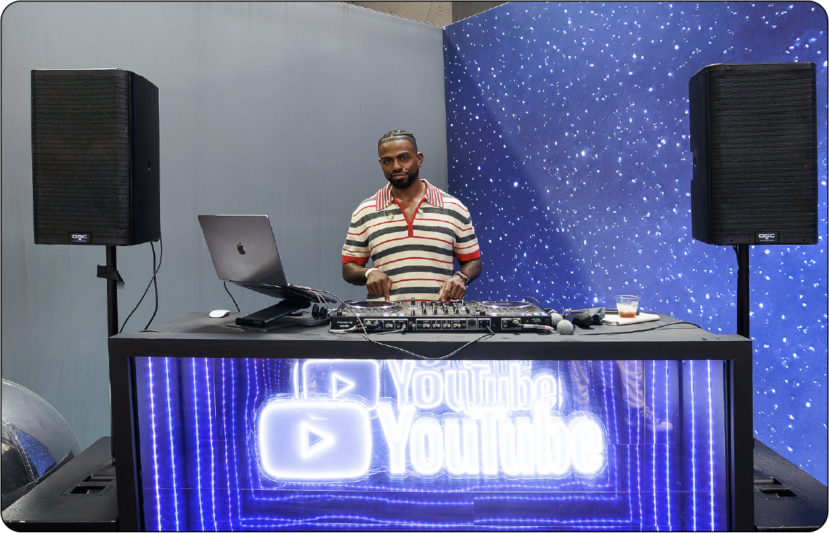 DJ playing in the VIP Lounge