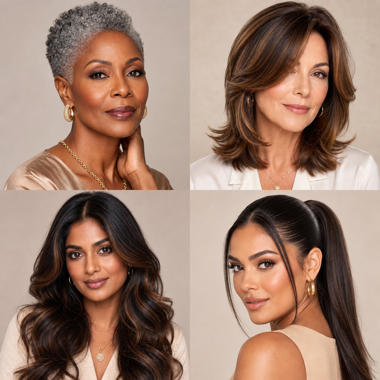 Trendy textured hairstyles for different face shapes and hair types
