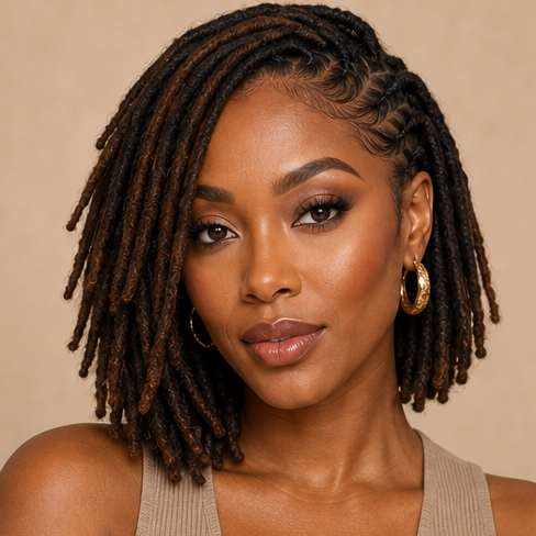 Side part loc bob