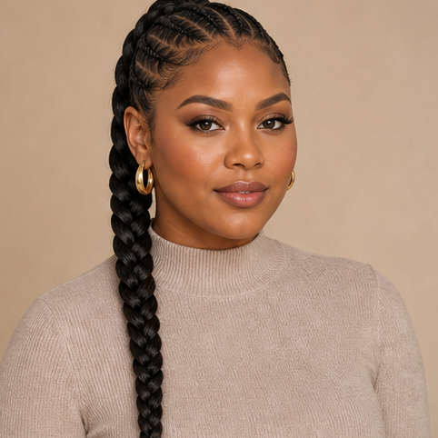 Braid ponytail