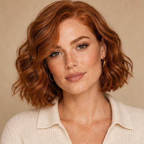 Wavy side part