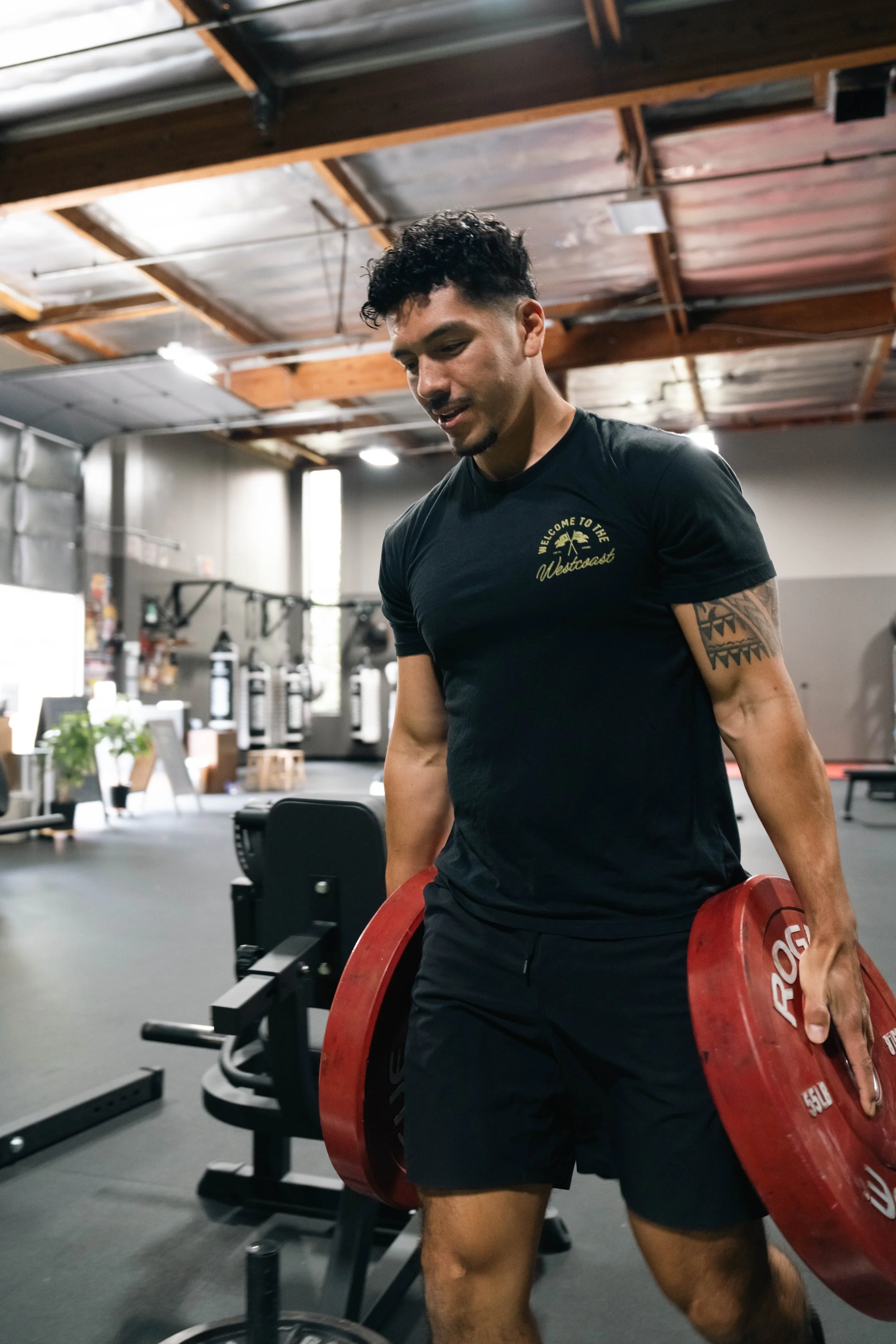 Training on the open gym floor at PerformanceGaines