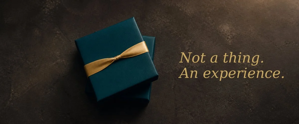 A Mind Over Matter Practice gift voucher. Not a thing. An experience.